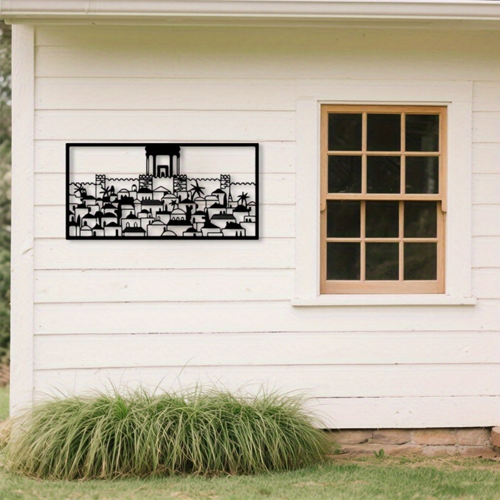 Wall Art - CIFBUY Metalowa Dekoracja Ścienna Jerozolima Statua