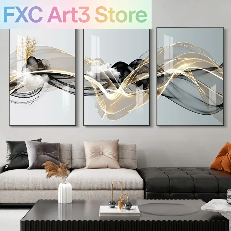 3 szt./zestaw Bezramowe 3 Nord – Abstract Canvas Set recenzja i cena