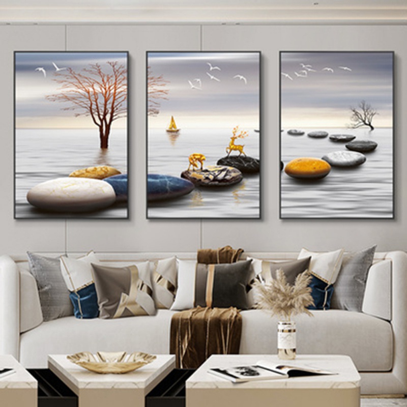 3 szt./zestaw Bezramowe 3 Nord – Abstract Canvas Set recenzja i cena
