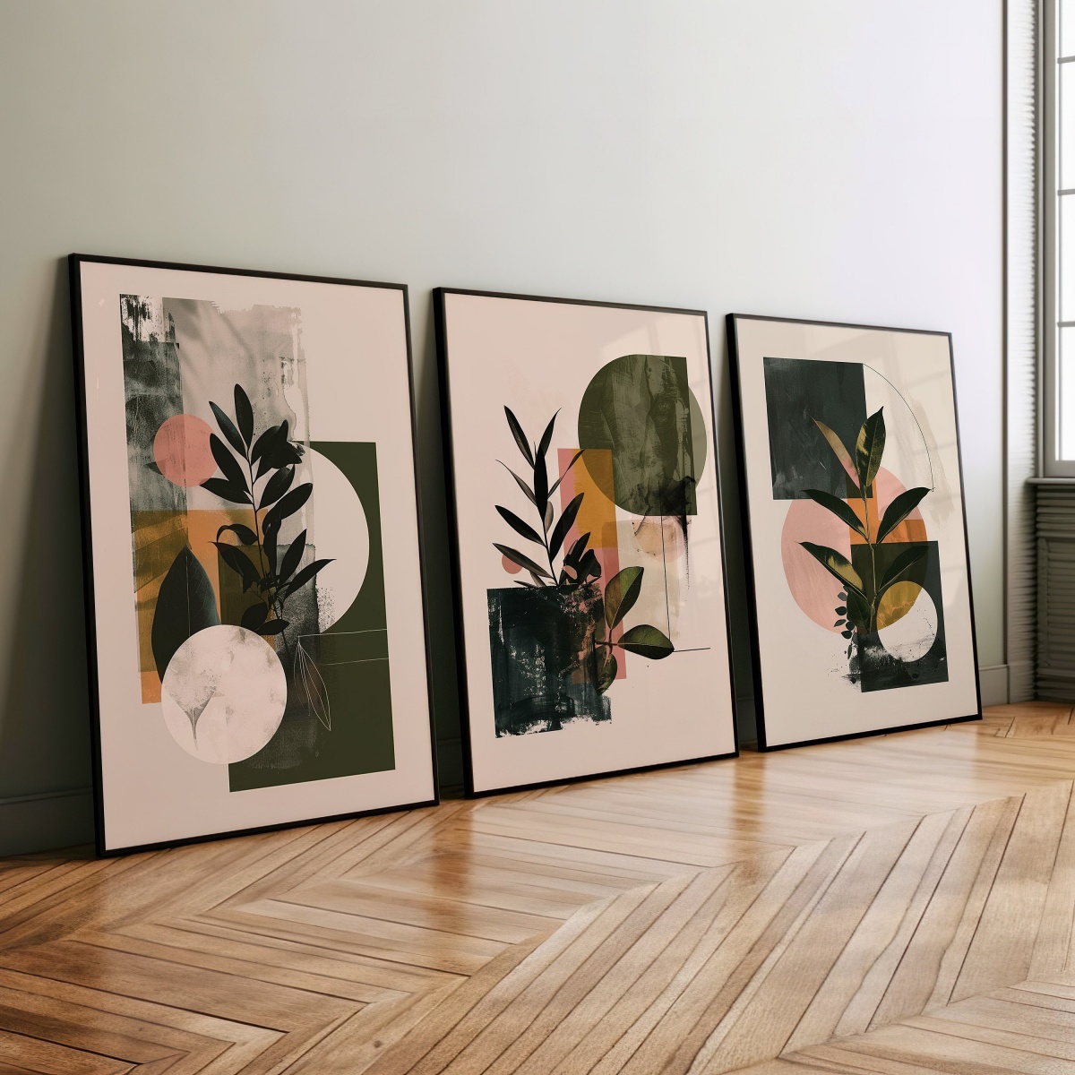 3 szt./zestaw Boho Geometryczn – Abstract Canvas Set recenzja i cena