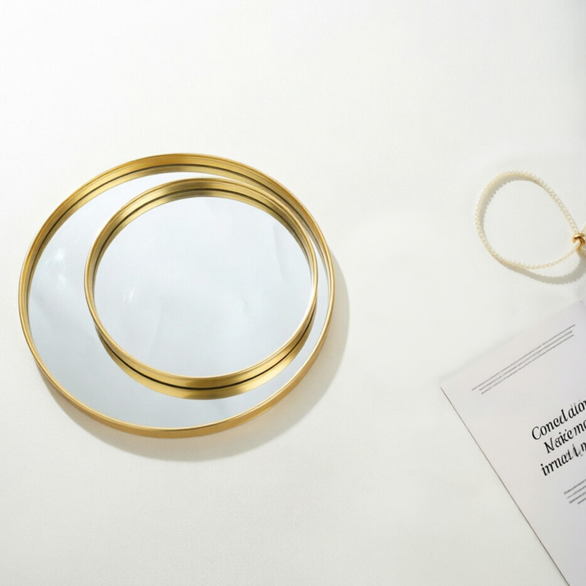 Okrągła taca z lustrzanym wyko – Decorative Mirror recenzja i cena