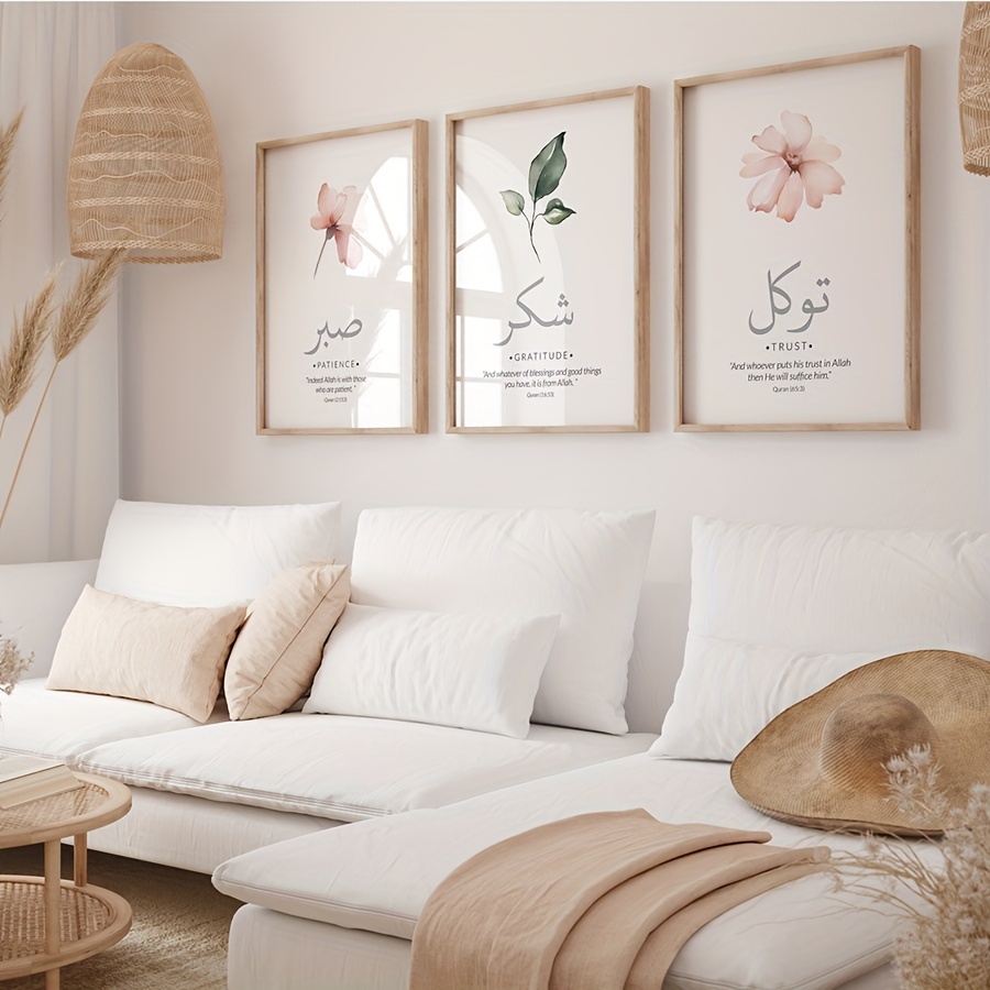 3 szt./zestaw Islamskie Werset – Abstract Canvas Set recenzja i cena